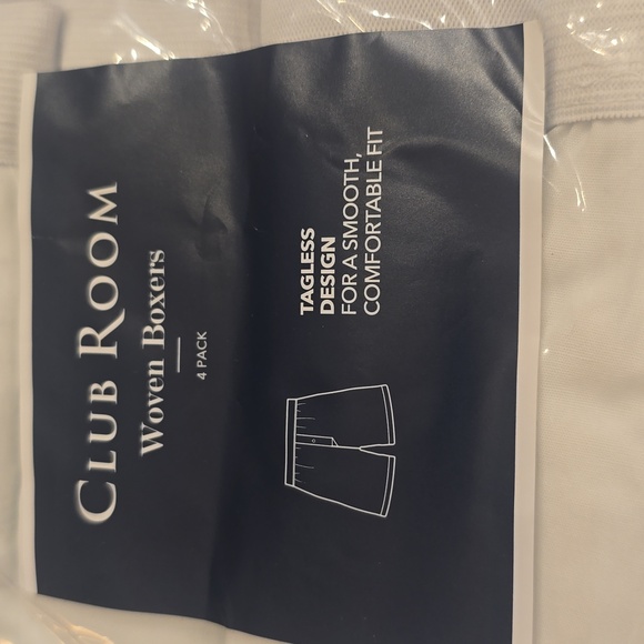NWT Men's Club Room 4 Pack Woven Boxers in Various Sizes - Picture 2 of 5